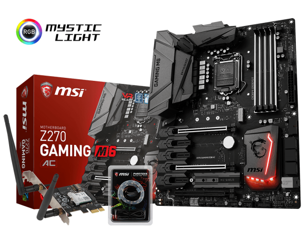 MSI Z270 GAMING M6 AC Intel Compatible Motherboard for Desktop Computer/PC