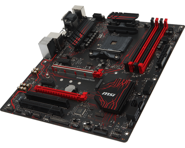 MSI B350 GAMING PLUS AMD Compatible Motherboard for Desktop Computer/PC