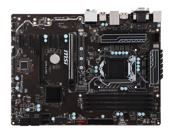 MSI Z270-A PRO Intel Compatible Motherboard for Desktop Computer/PC