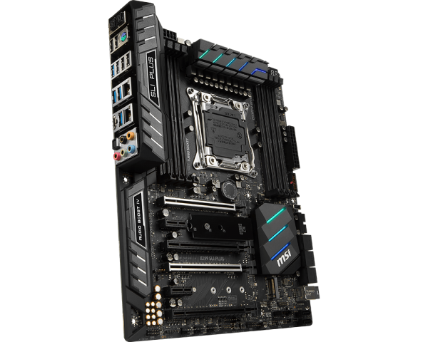 MSI X299 SLI PLUS Intel Compatible Motherboard for Desktop Computer/PC