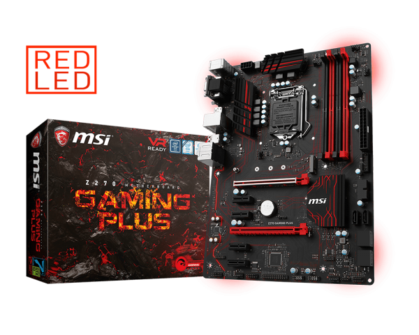 MSI Z270 GAMING PLUS Intel Compatible Motherboard for Desktop Computer/PC