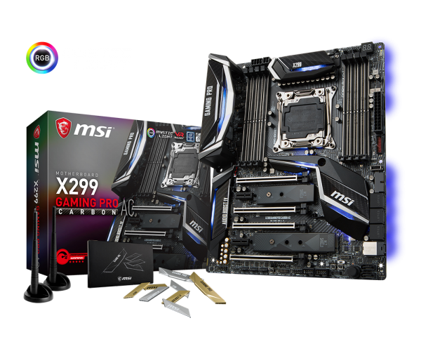 MSI X299 GAMING PRO CARBON Intel Compatible Motherboard for Desktop Computer/PC