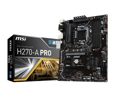 MSI H270-A PRO Intel Compatible Motherboard for Desktop Computer/PC