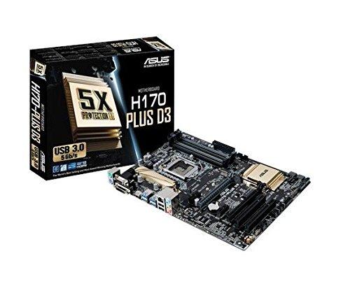 ASUS H170-PLUS D3 (1151) Intel Compatible Motherboard for Desktop Computer/PC