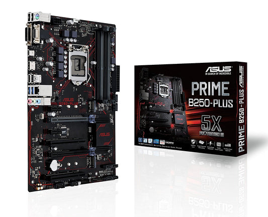 ASUS PRIME B250-PLUS Intel Compatible Motherboard for Desktop Computer/PC
