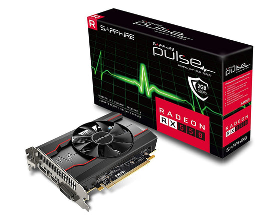 SAPPHIRE Pulse Radeon RX 550 2GB DDR5 Graphics Card for Gaming PC