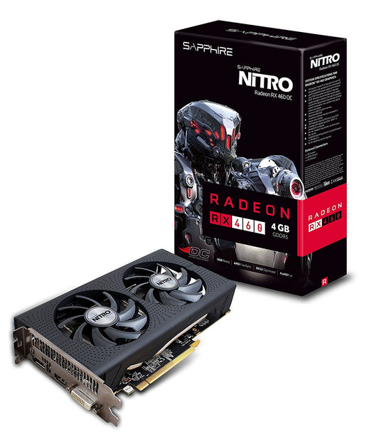 SAPPHIRE Radeon RX 460 OC (4GB DDR5) Graphics Card for Gaming PC