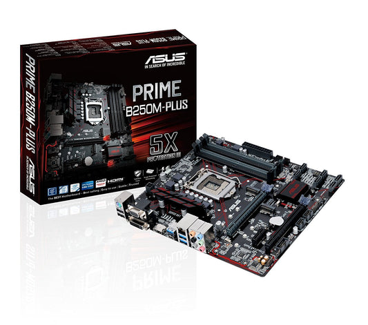 ASUS PRIME B250M-PLUS Intel Compatible Motherboard for Desktop Computer/PC