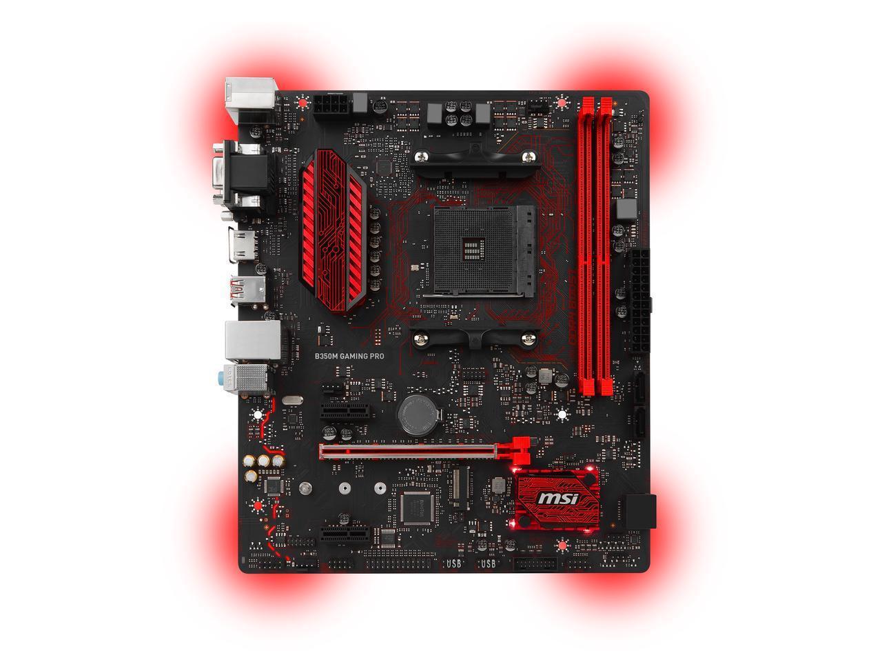 MSI B350M GAMING PRO AMD Compatible Motherboard for Desktop Computer/PC