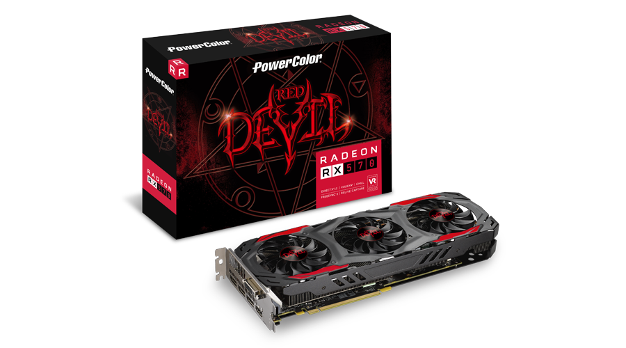 PowerColor Radeon RX 570 Red Devil 4GB DDR5 Graphics Card for Gaming PC