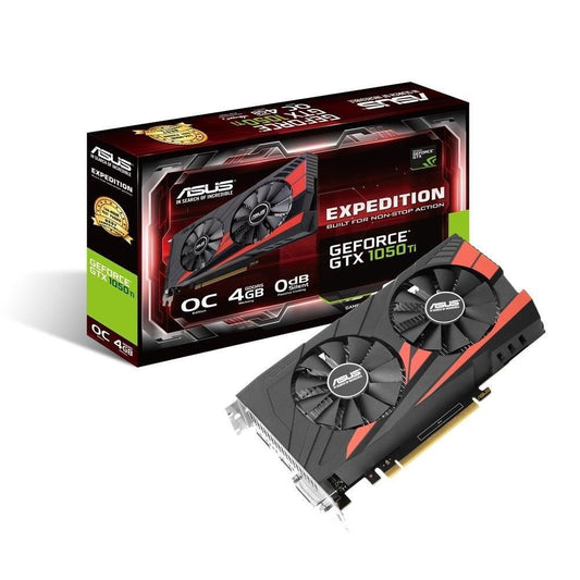 ASUS Geforce GTX1050Ti Expedition Edition 4GB DDR5 OC Dual Fan Graphics Card for Gaming PC