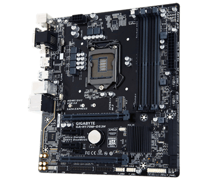 GIGABYTE H170M-DS3H (1151) Intel Compatible Motherboard for Desktop Computer/PC