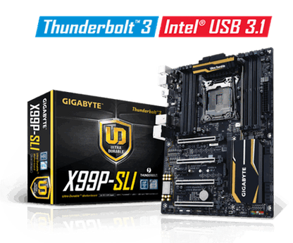 GIGABYTE X99P-SLI  (2011) Intel Compatible Motherboard for Desktop Computer/PC