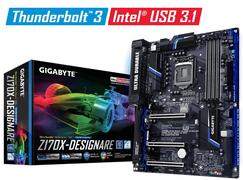GIGABYTE Z170X DESIGNARE Intel Compatible Motherboard for Desktop Computer/PC