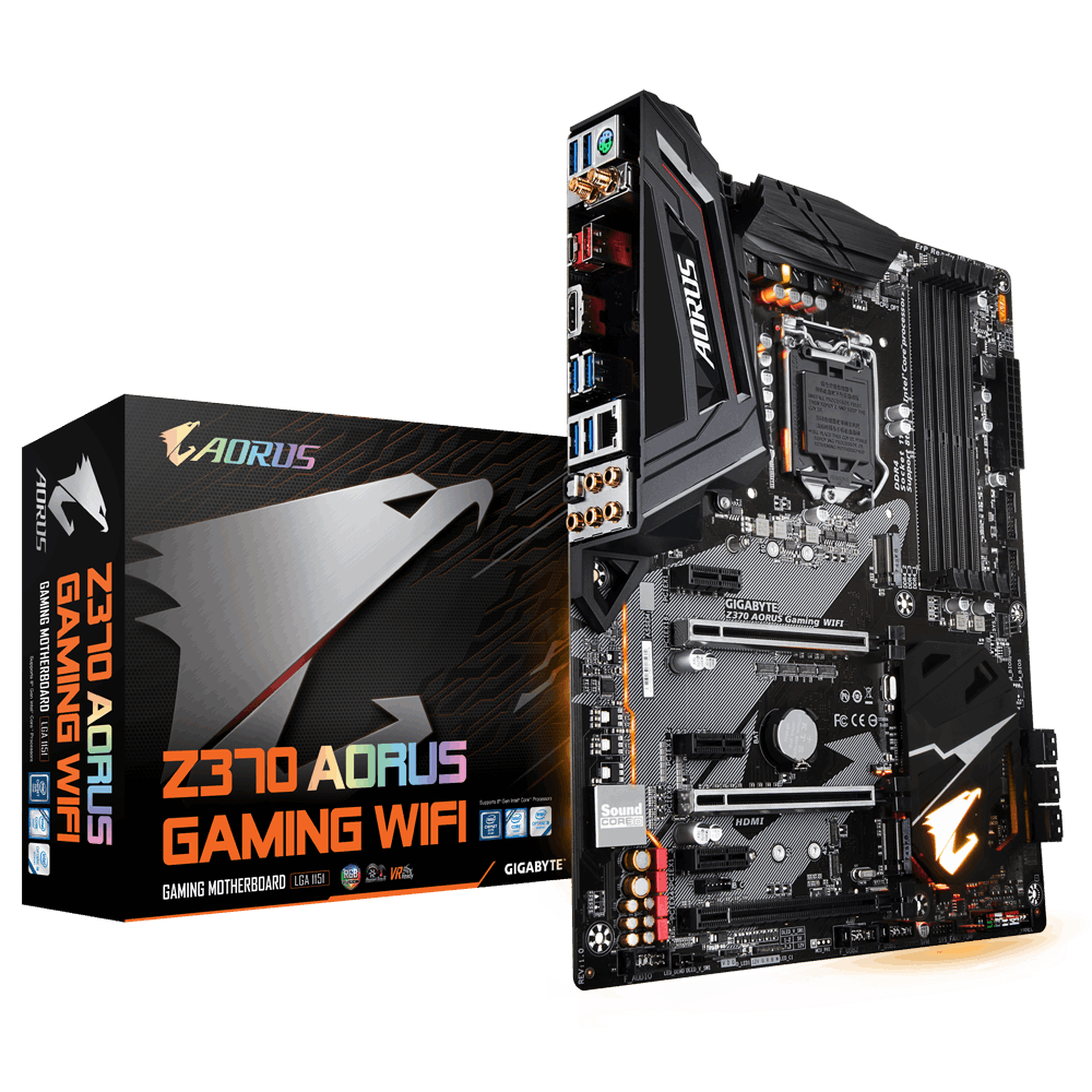 GIGABYTE Z370 AORUS GAMING WIFI Intel Compatible Motherboard for Desktop Computer/PC
