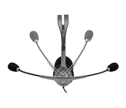 Logitech H111 Stero Headset, Black & Grey
