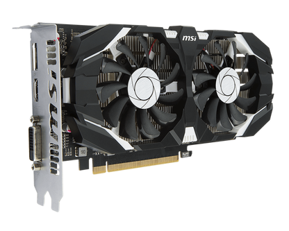 MSI GeForce GTX 1050 2GB OC DUAL FAN Graphics Card for Gaming PC