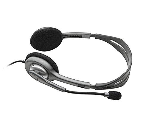 Logitech H111 Stero Headset, Black & Grey