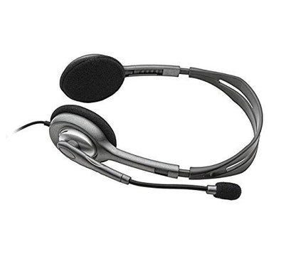 Logitech H111 Stero Headset, Black & Grey
