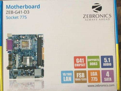 ZEBRONICS G41 (775) Intel Compatible Motherboard for Desktop Computer/PC