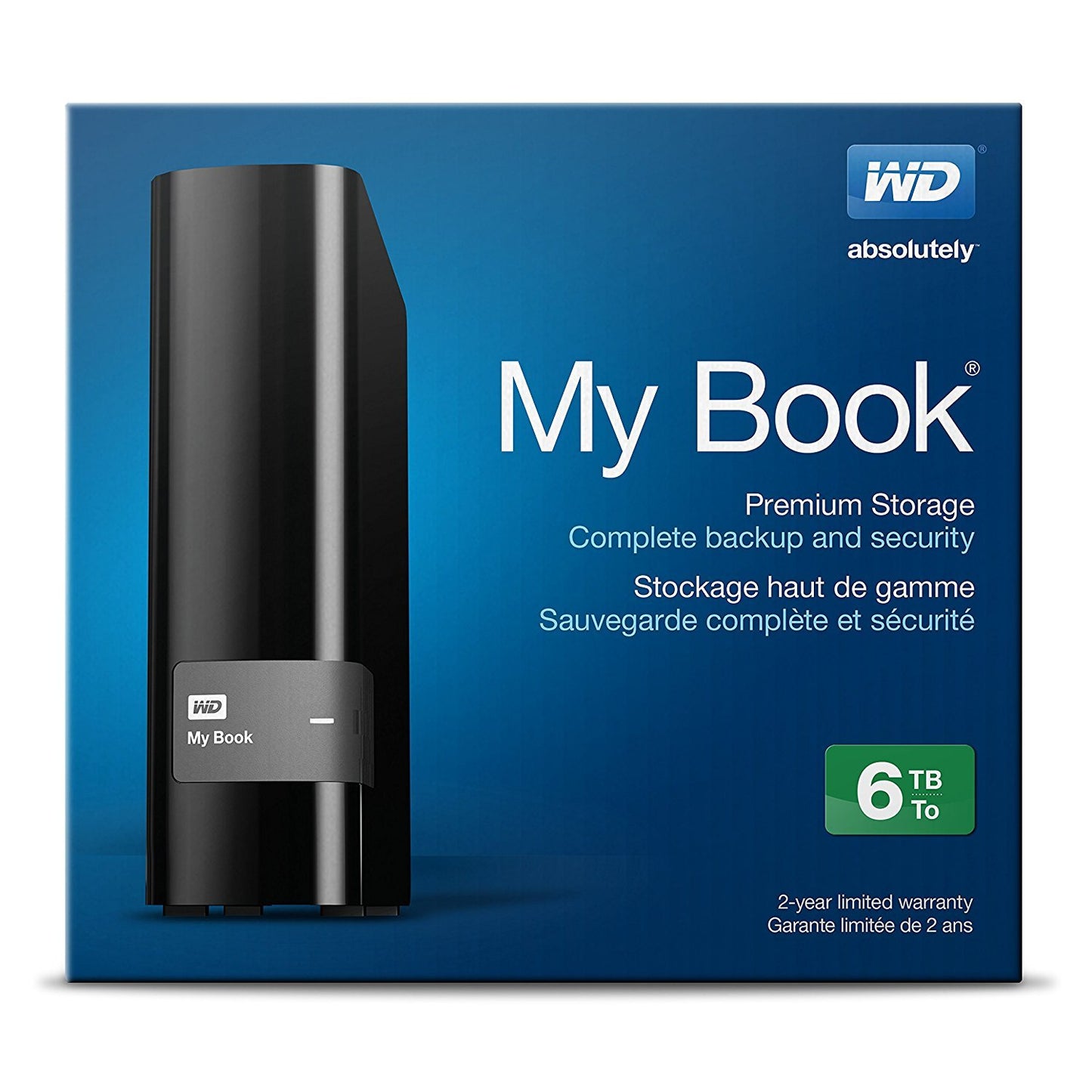 WD My Book 6TB External Hard Drive Storage USB 3.0