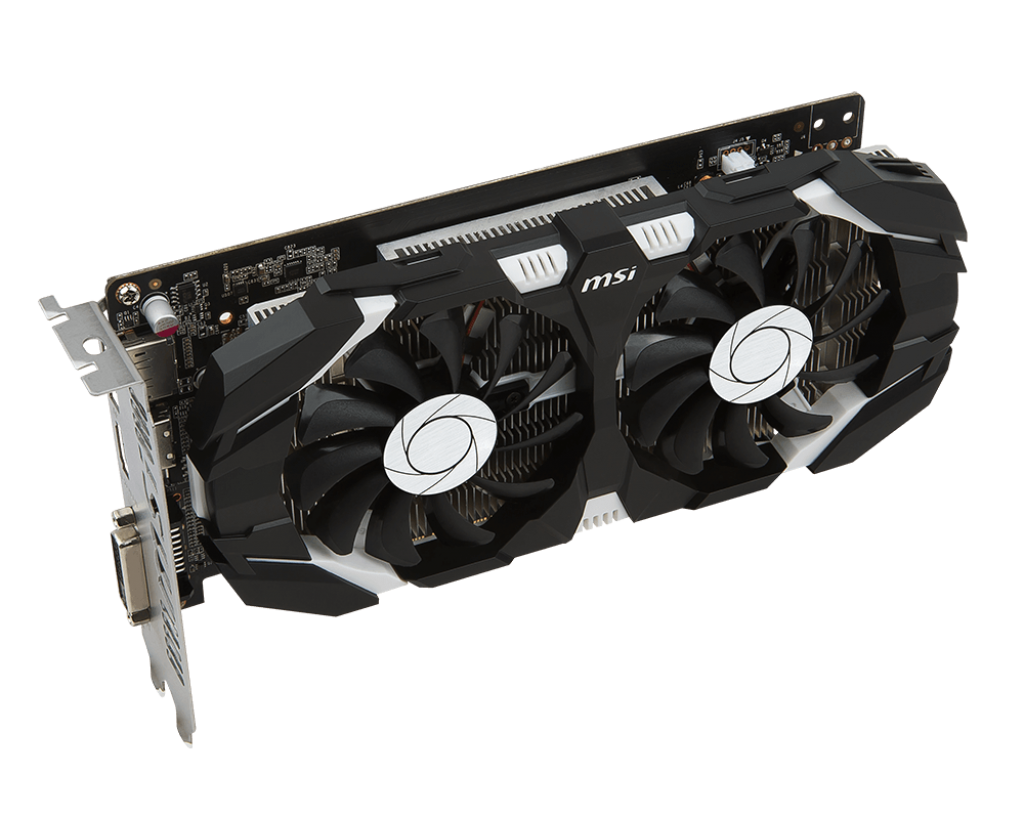 MSI GeForce GTX 1050 2GB OC DUAL FAN Graphics Card for Gaming PC
