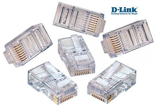 D Link Cat 5 RJ 45 Cable Connector - Pack Of 100 Pieces
