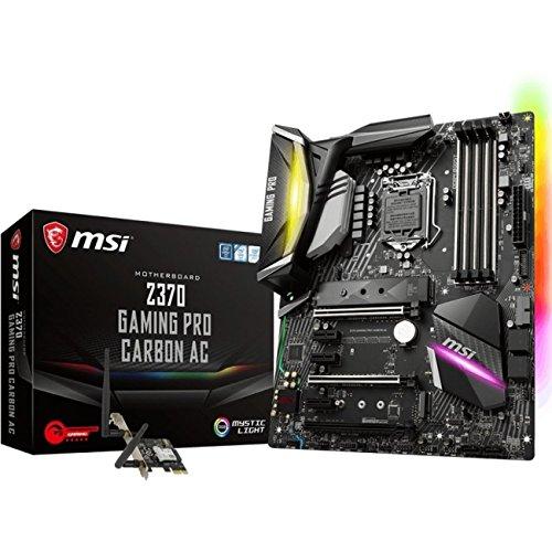 MSI Z370 Gaming PRO CARBON AC Intel Compatible Motherboard for Desktop Computer/PC