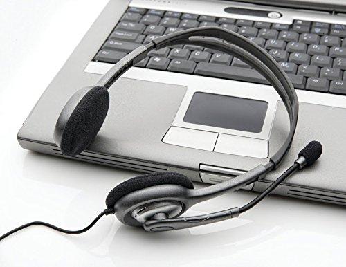 Logitech H111 Stero Headset, Black & Grey