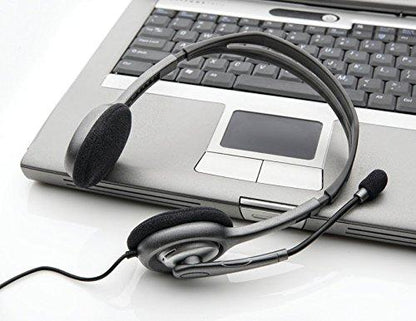 Logitech H111 Stero Headset, Black & Grey