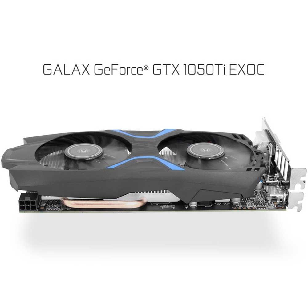 GALAX GeForce GTX 1050Ti EXOC 4GB 128-bit DDR5 Graphics Card for Gaming PC