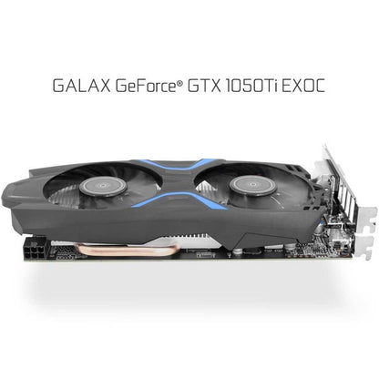 GALAX GeForce GTX 1050Ti EXOC 4GB 128-bit DDR5 Graphics Card for Gaming PC