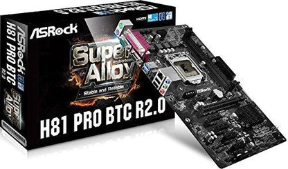 ASROCK H81 PRO BTC R2.0 Intel Compatible Motherboard for Desktop Computer/PC