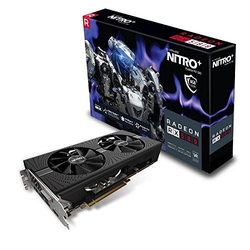 SAPPHIRE Radeon RX580 8GB Nitro+ OC Graphics Card for Gaming PC