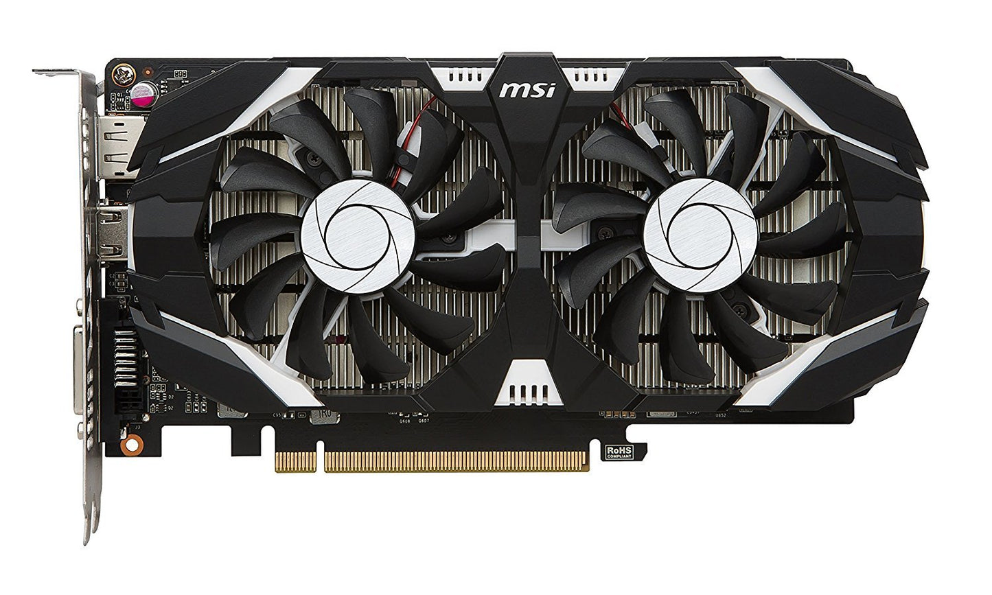 MSI GeForce GTX 1050TI 4GB OC DUAL FAN Graphics Card for Gaming PC