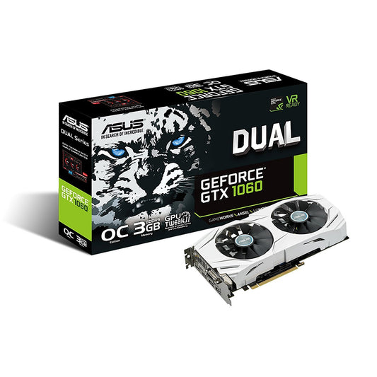 ASUS Geforce GTX1060 3GB DDR5 DUAL FAN OC Graphics Card for Gaming PC