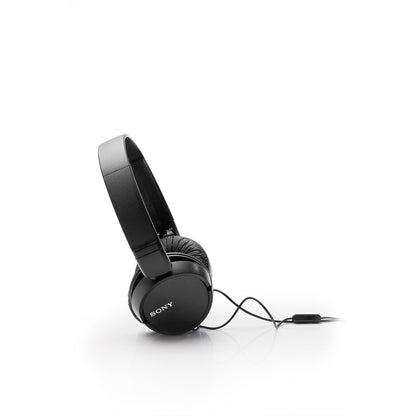 Sony MDR-ZX110AP On-Ear Stereo Headphones with Mic (Black)