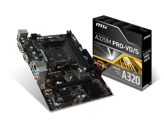 MSI A320M PRO-VD/S Compatible Motherboard for Desktop Computer/PC