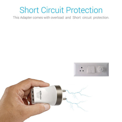 PORTRONICS AC-USB PLUG (3 PORTS)