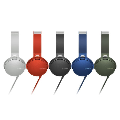 SONY MDR-XB 550AP On-Ear Headphones with Mic (Blue)