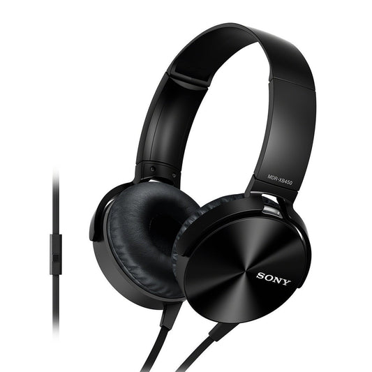 Sony MDR-XB450AP On-Ear Headphones with Mic (Black)