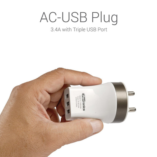 PORTRONICS AC-USB PLUG (3 PORTS)