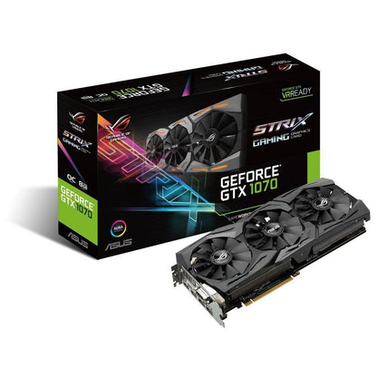 ASUS GeForce GTX 1070 8GB ROG STRIX OC Graphics Card for Gaming PC