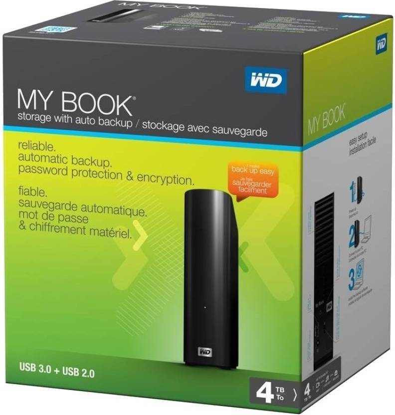 WD My Book Essential 3.5 inch 4TB External Hard Disk (Black)