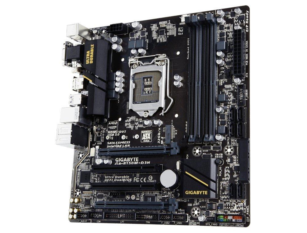GIGABYTE B150M-D3H (1151) Intel Compatible Motherboard for Desktop Computer/PC