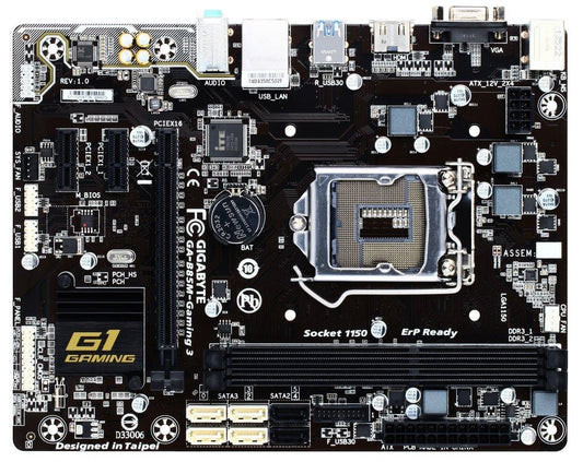 GIGABYTE B85M- GAMING 3 (1150) Intel Compatible Motherboard for Desktop Computer/PC