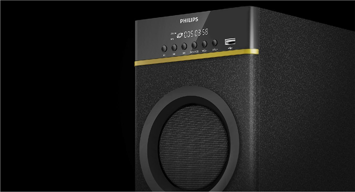 Philips SPA9080B BT Multimedia Tower Speakers (Black)