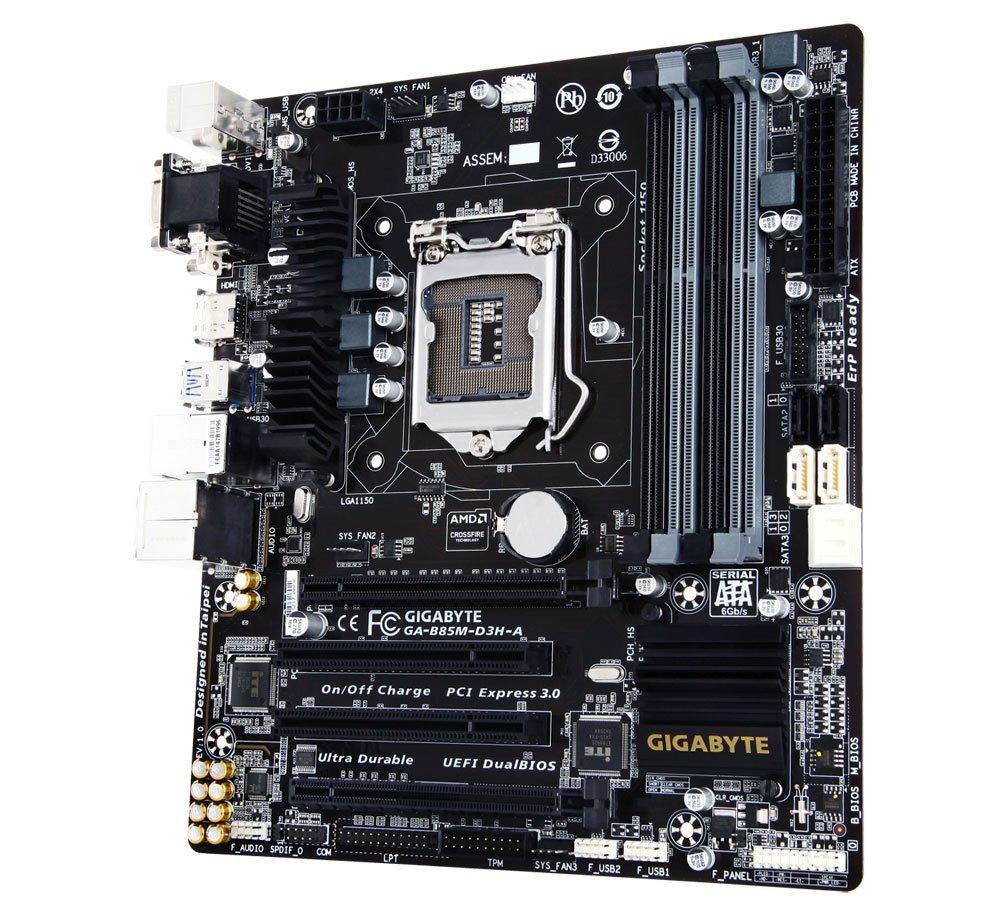 GIGABYTE B85M-D3H-A (1150) Intel Compatible Motherboard for Desktop Computer/PC