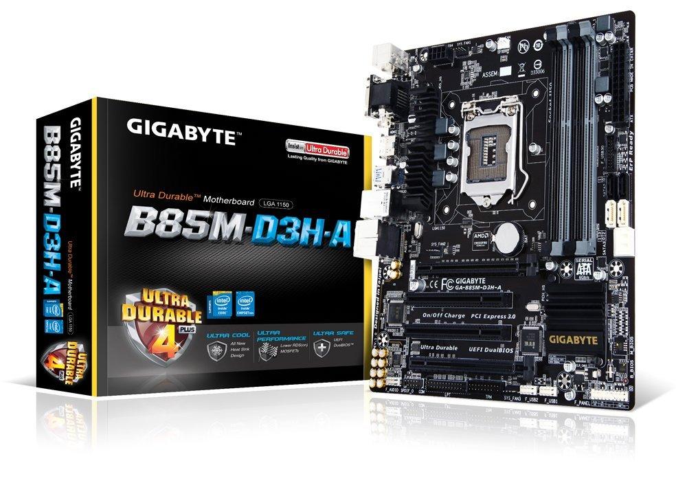 GIGABYTE B85M-D3H-A (1150) Intel Compatible Motherboard for Desktop Computer/PC