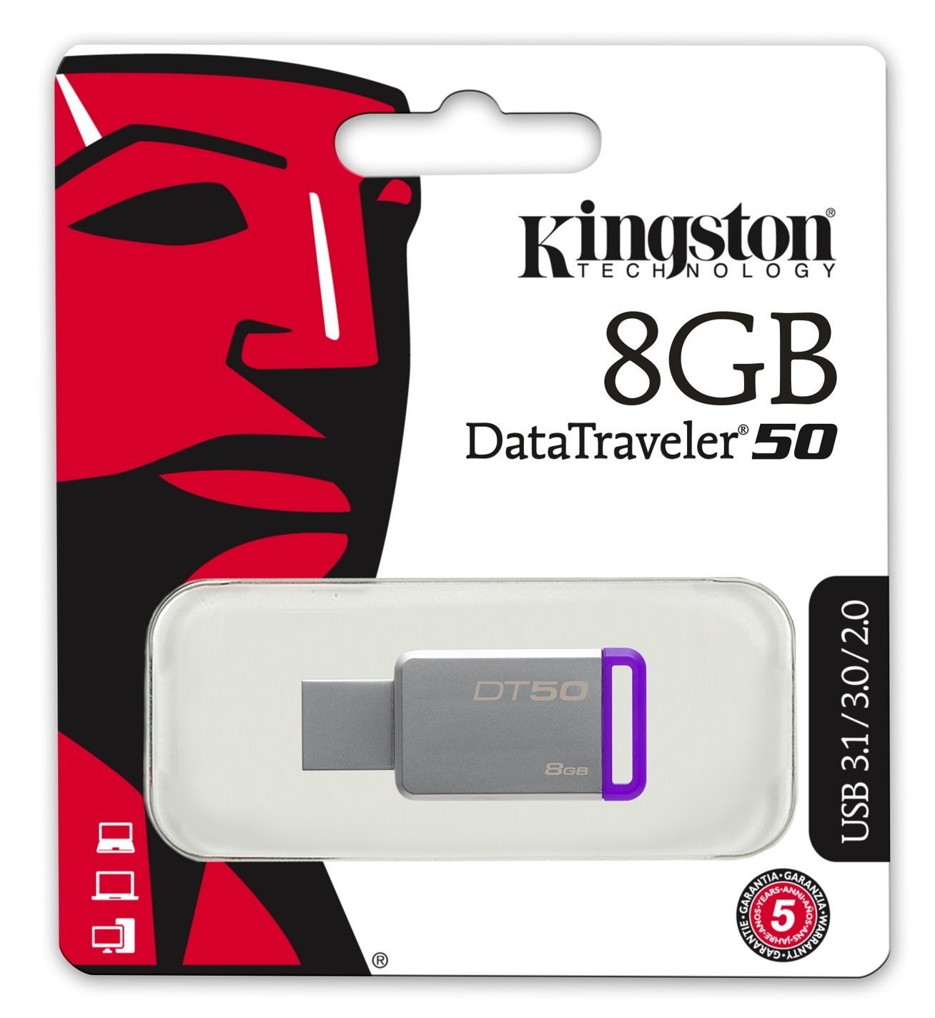 Kingston DataTraveler 50 8GB USB 3.1 Pen Drive